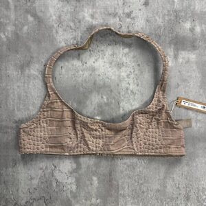 SKIMS Signature Swim Halter Scoop Bikini Top